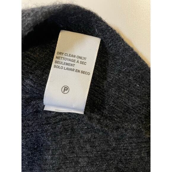 James Perse Cashmere Cocoon Cardigan Sz 0 Charcoal Open Front Dolman Cozycore - Picture 10 of 10